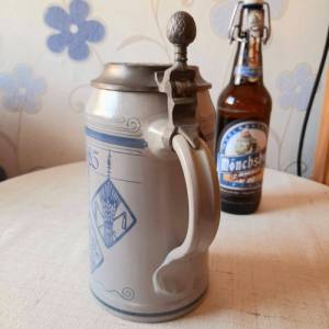 Großer Bierkrug, Jubiläums-Festkrug "175 Jahre Münchner Oktoberfest", Vintage 1985 Bild 8