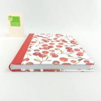 Notizbuch, Beeren, rot, A5, 100 Blatt, handgefertigt Bild 3