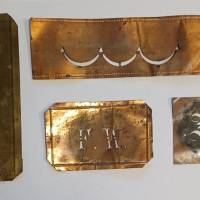 14 alte Schablonen aus den 20er Jahren in Kupfer- und Messingblech Bild 3