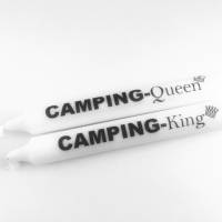 Camper * Camping * Camping-King * Camping-Queen * Kerze * Personalisiert Bild 1
