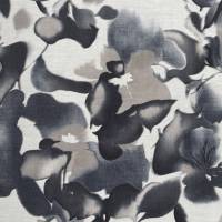 Viskosestoff abstrakte Blumen weiß, schwarz, beige. Grundpreis: 1 m² = 7,37 €. Ab 4,98 € = 0,50 Meter. 100% Viskose. Bild 6
