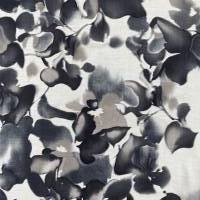 Viskosestoff abstrakte Blumen weiß, schwarz, beige. Grundpreis: 1 m² = 7,37 €. Ab 4,98 € = 0,50 Meter. 100% Viskose. Bild 7