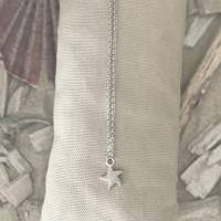 Halskette „Seestern“ - Silberfarbene Halskette 45 cm aus Edelstahl mit Anhänger Seestern Bild 1