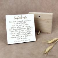 Seelenhunde - Holzbild mit Gravur - Geschenkidee für Hundefreunde, Trauergeschenk/Gedenktafel, personalisierbar Bild 2