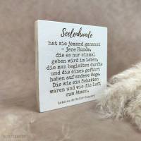 Seelenhunde - Holzbild mit Gravur - Geschenkidee für Hundefreunde, Trauergeschenk/Gedenktafel, personalisierbar Bild 8