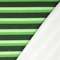 Sweat Streifen Stripes angeraut Grün Töne Oeko-Tex Standard 100(1m/14,-€) Bild 2