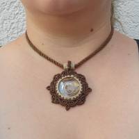 Makramee-Halskette mit Boulder Opal Bild 8