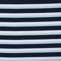 Sweat Streifen Stripes angeraut blau Töne Oeko-Tex Standard 100(1m/14,-€) Bild 1