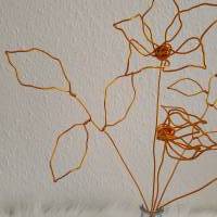 Clematis - Blumen Set 2/ Drahtblumen / Blumen aus Draht Handgemacht/ Minimalistische nachhaltige Deko Bild 6