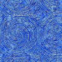 Stoff aus der Tonga Gumdrop Batik Collection "Royal Dotty Spiral", Meterware, Preis pro 0,5 lfdm Bild 1