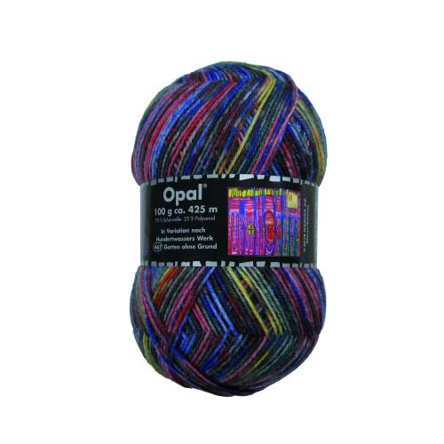 Opal Hundertwasser III, Sockenwolle 4fach, 100 g, Farbe: "Garten ohne Grund" (3205)