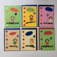 Glückwunschkarte für kleine Mädchen,Herzchen und Luftballon Klappkarte 10,5 cm x 14,8 cm mit farblich passendem Umschlag Bild 1