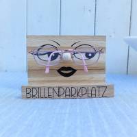 Brillenhalter Brillengarage Brillenständer aus Holz für Damen Bild 1