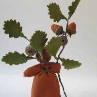Eichelmädchen - Blumenkind - Jahreszeitentisch - Waldorf Art Bild 5