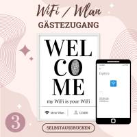 WLAN WiFi QrCode Bild | Internet Gästezugang | Download | Verschiedene Motive Bild 4