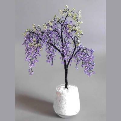 Bastelanleitung Perlenbäumchen - Wisteria Bonsai aus Perlen und Draht und Liebe – ganz einfach auch für Anfänger 