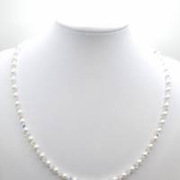 Kette Perlen Weiß Perlenkette Pearls und Kristalle (767) Bild 4