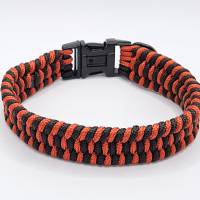 Hundehalsband, Paracordhalsband, Rot und Schwarz, Halsumfang 29 cm, Sofortkauf Bild 1