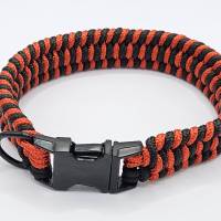 Hundehalsband, Paracordhalsband, Rot und Schwarz, Halsumfang 29 cm, Sofortkauf Bild 2