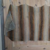 Tuch - Schal aus Mohair-Lace-Wolle - ein Traum von 50 g - dégradé hellblau/camel/grau/anthrazit Bild 2