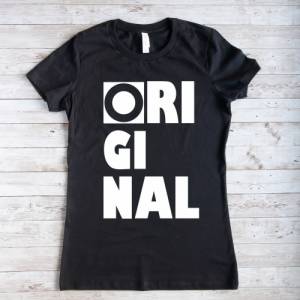 Original T-Shirt für Damen, schwarzes Damen T-Shirt, T-Shirt  für Frauen in schwarz Bild 1