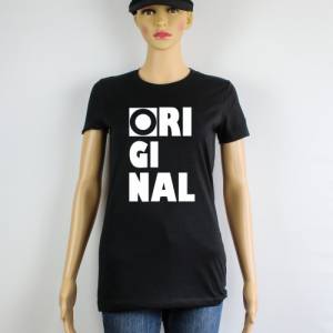 Original T-Shirt für Damen, schwarzes Damen T-Shirt, T-Shirt  für Frauen in schwarz Bild 3
