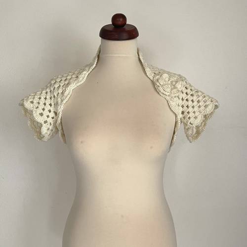 Braut Bolero, Jacke, Stola, Hochzeit, Bolero in creme!