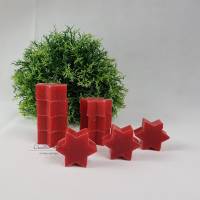 10 St. Sterne Seifensterne BRATAPFEL - ROT Gastgeschenke Weihnachtsseife - Schafmilchseife Bild 1