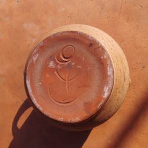 Milchkrug Wasserkrug Krug Steinzeug Ton Keramik Handarbeit getöpfert Topf Henkel Bauernhaus Kanne Milchkanne Blumenvase Bild 4