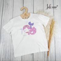 Personalisiertes Shirt Geburtstag Meerjungfrau mit Name & Zahl Bild 1