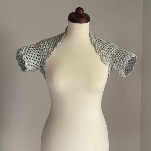 Braut Bolero, Jacke, Stola, Hochzeit, Bolero in silber!