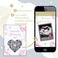 Schwangerschaft verkünden | Personalisiert | Ultraschallbild + Sekundenticker | Download | Verschiedene Motive Bild 3