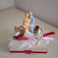 Geschenkbox zur Rubinhochzeit 40.Hochzeitstag Geldgeschenk  - Geschenkidee - Unikat Bild 1