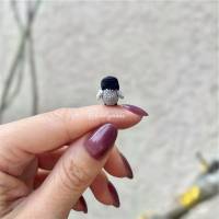 Gehäkelter Mini Pinguin (microcrochet) Bild 2