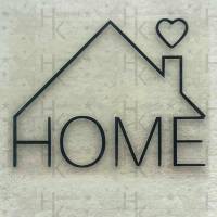Bügelbild - Haus / Home mit Herz - viele mögliche Farben Bild 1