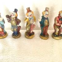 Vintage Clowns 5er Set schön und verspielt aus den 70er Jahren Bild 4