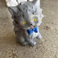 Katze - Figur aus Keramik zum selber Malen und Handbemalt Bild 1