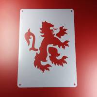 Schablone Löwe Heraldik Wappen Mittelalter Heraldry - BD11 Bild 1