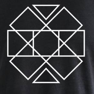 Geometrie T-Shirt für Herren,schwarzes Herren T-Shirt,Herren T-Shirt in schwarz mit Geometric Motiv Bild 3