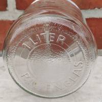 Original REX Rillenglas 1 Liter - Einmachglas Einweckglas mit Deckel Bild 4
