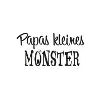 Plotterdatei Papas kleines Monster Geschenk Geburt Baby Familie DIY Vatertag - freie Kleingewerbliche Nutzung inklusive Bild 1