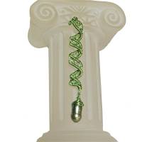 Haarperle mit Zuchtperle und Glasperlen grün handmade Haarschmuck auch für Dreads wirework handgemacht Bild 4