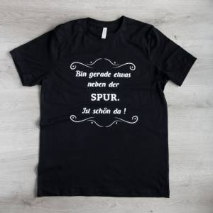 schwarzes Damen T-Shirt mit Spruch Bild 1