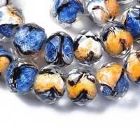 10x handgemachte Murano Perlen, Rondelle, facettiert, 11,5x8,5 mm Bild 1