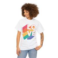 LGBTQ Pride Shirt Regenbogen LOVE Unisex Geschenk T-Shirt Bild 1