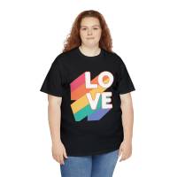 LGBTQ Pride Shirt Regenbogen LOVE Unisex Geschenk T-Shirt Bild 2