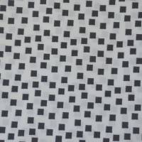 Baumwollstoff Webware schwarz-weiß Kästchen Quadrate 50 cm x 145 cm  ♕ Bild 1
