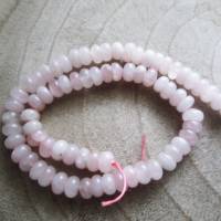 natürliche Rosenquarz Perlen Rondelle 9-10 mm x 5-6 mm ein Strang Bild 4