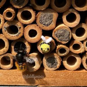 Gehäkelte Mini Biene (microcrochet) Bild 3