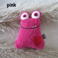 Kleines Monster - Monsterchen mit Herz - Glücksbringer für Klein und Groß - pink Bild 1